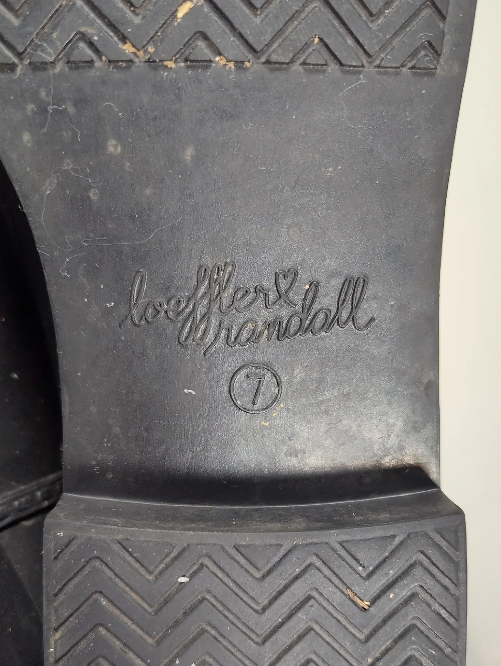 Loeffler Randall Fenton black‎ rubber ankle rain boots 7